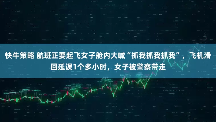 快牛策略 航班正要起飞女子舱内大喊“抓我抓我抓我”，飞机滑回延误1个多小时，女子被警察带走